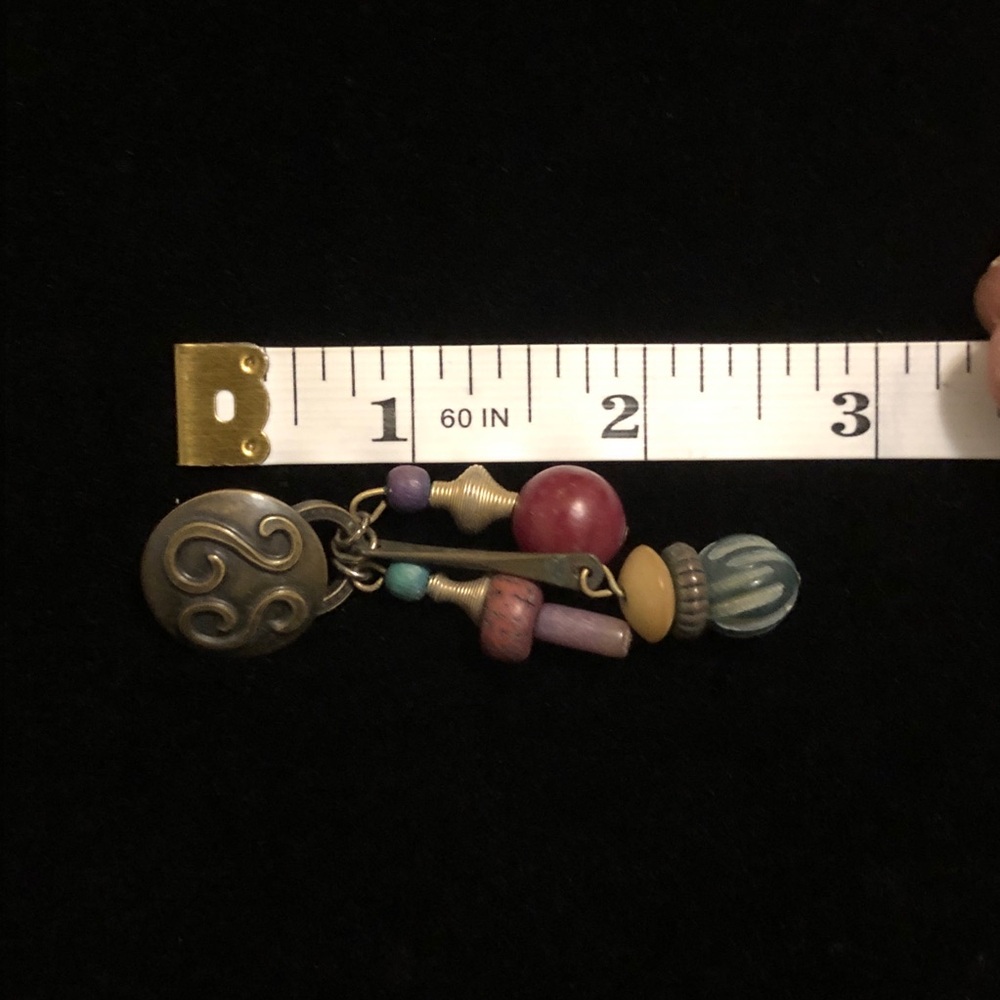 Vintage Colorful Beaded Earrings - Picture 10 of 11